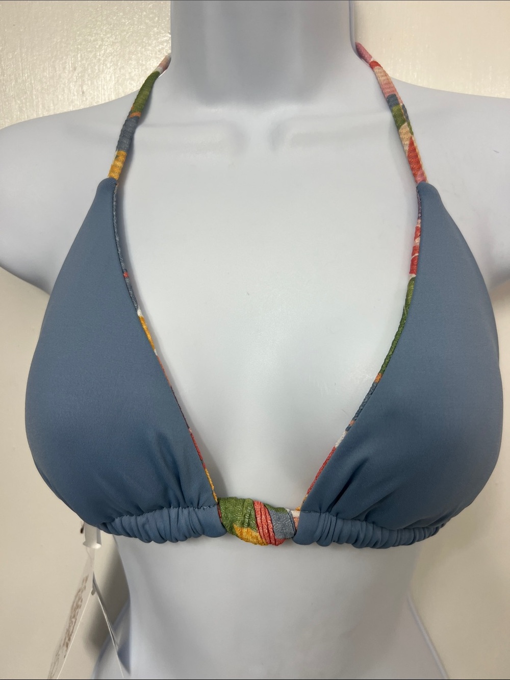 Весса Women's Printed Bora Bora Textured Swim Top, Reversible, Size Large - Picture 6 of 12